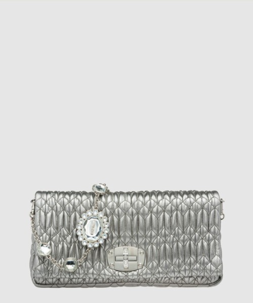 미우미우 아이코닉 크리스털 가죽백 5BD233