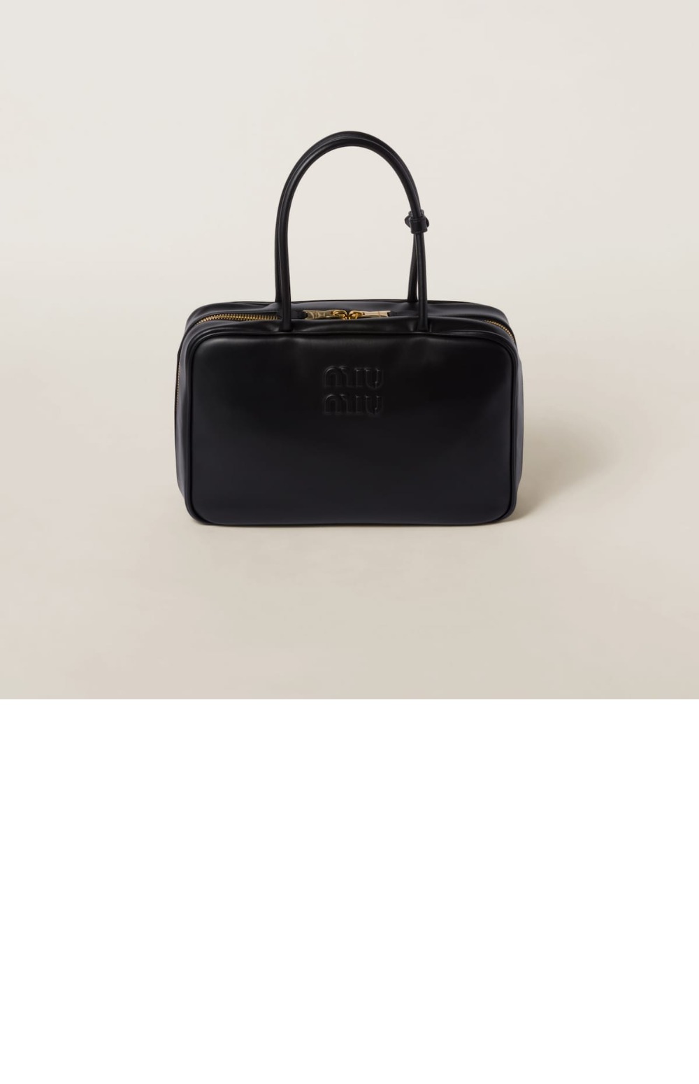 미우미우 레더 탑핸들백 5BB117