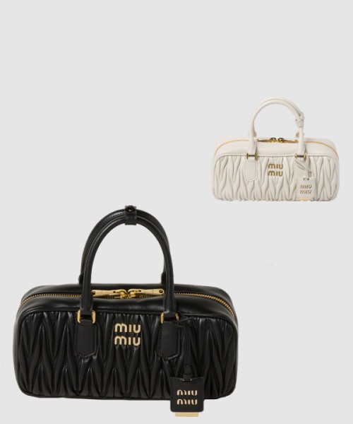 미우미우 아르카디 마테라쎄 나파 가죽백 5BB148