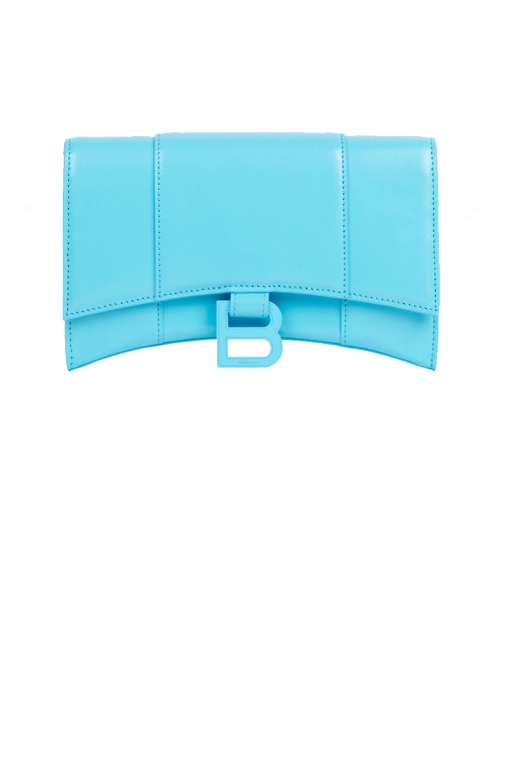 발렌시아가 아워글래스 크로커다일 엠보싱 월렛 온 체인 656050