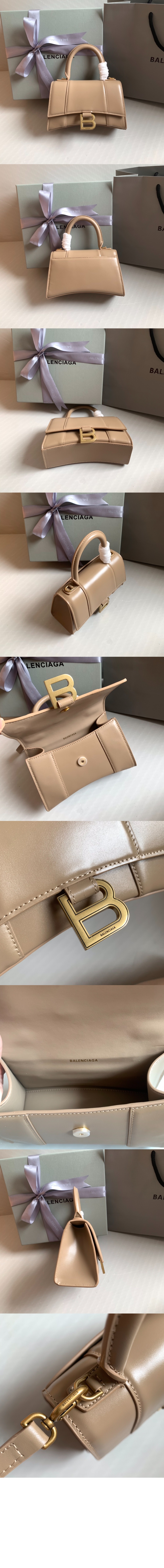 발렌시아가 아워글래스 XS 박스 핸드백 592833