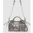 발렌시아가 XS 핸드백 실버 700940