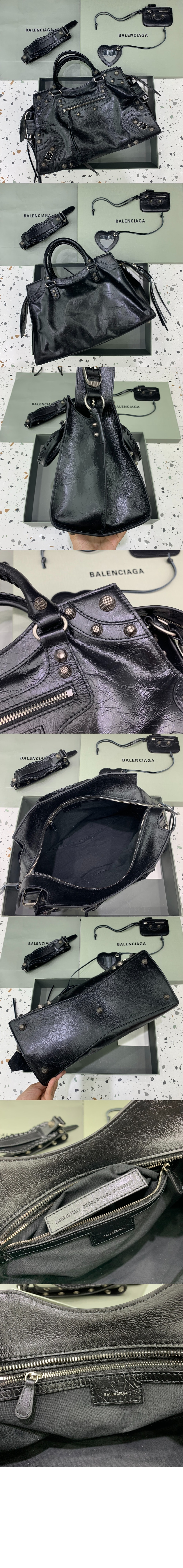 발렌시아가 네오 카골 시티 미듐 탑핸들백 700451