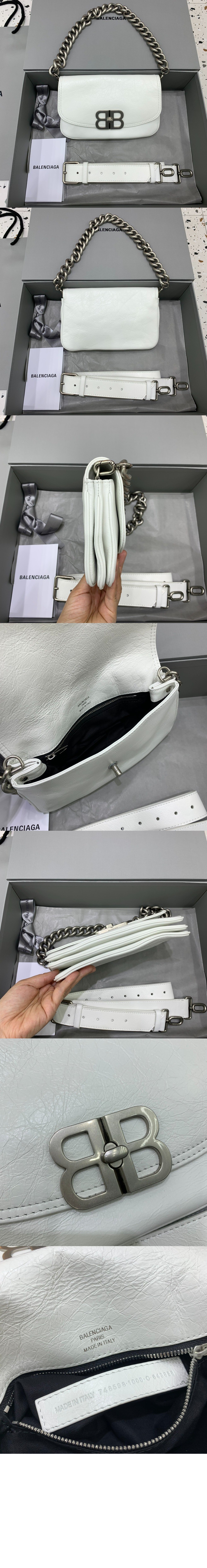 발렌시아가 BB 소프트 스몰 플랩백 748598