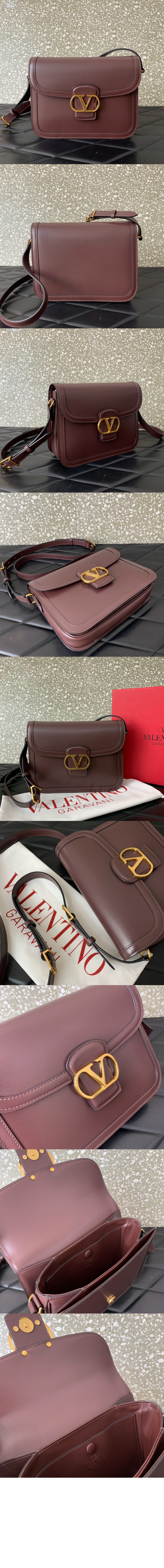 발렌티노 가라바니 9TO5 스무드 송아지 가죽 숄더백