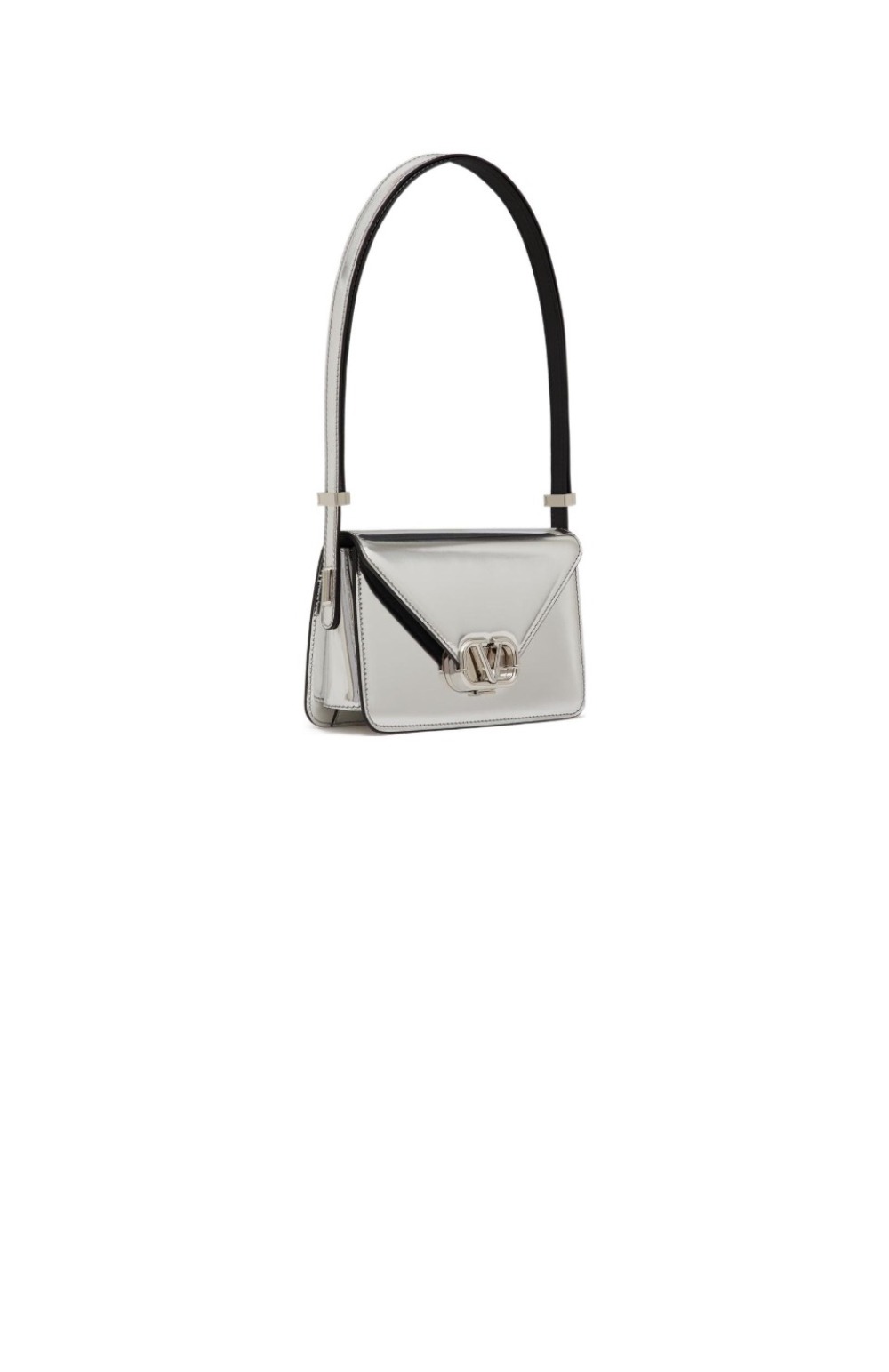 발렌티노 V 로고 플라크 레더 숄더백