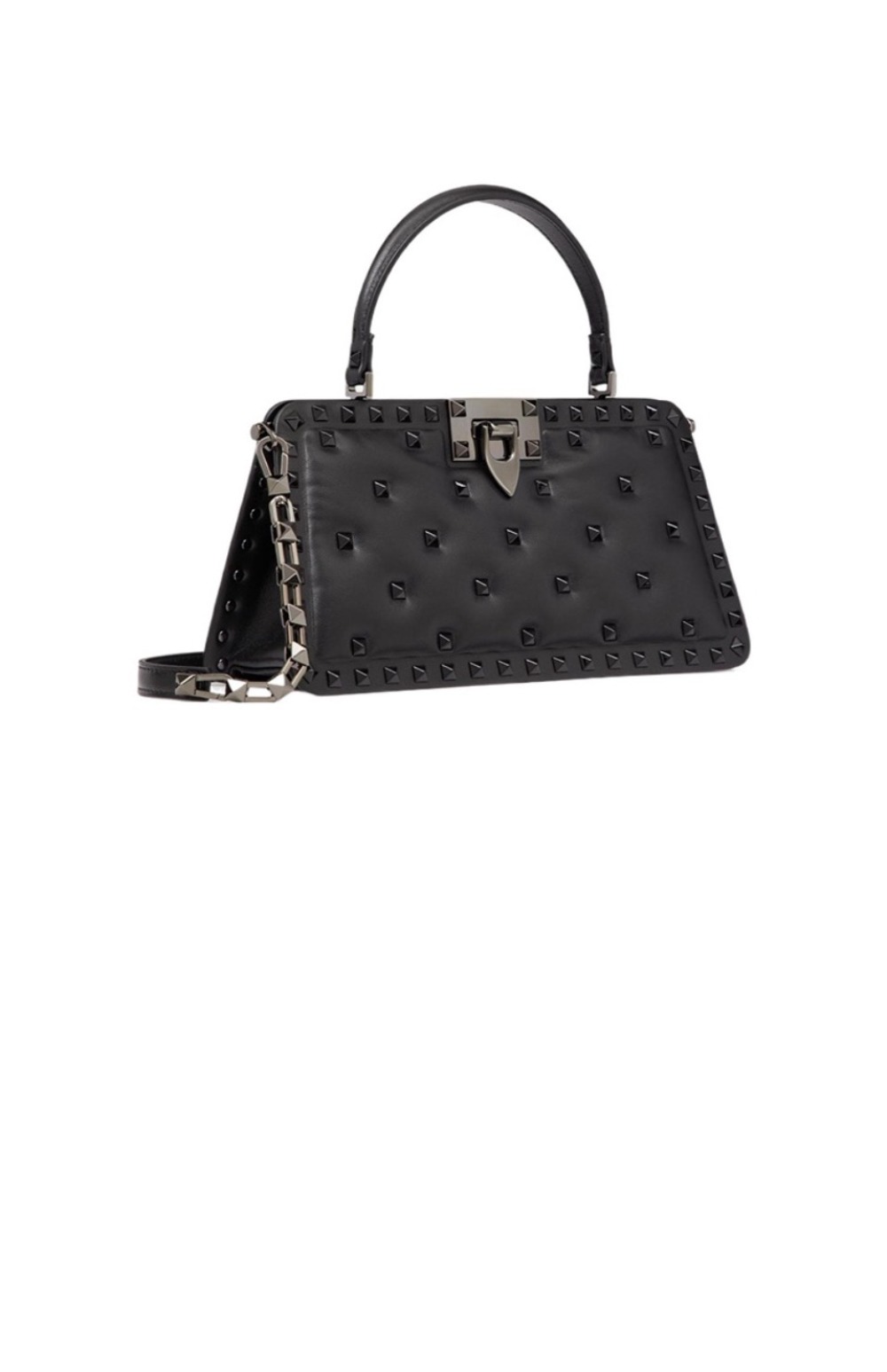 발렌티노 락스터드 가죽 핸드백