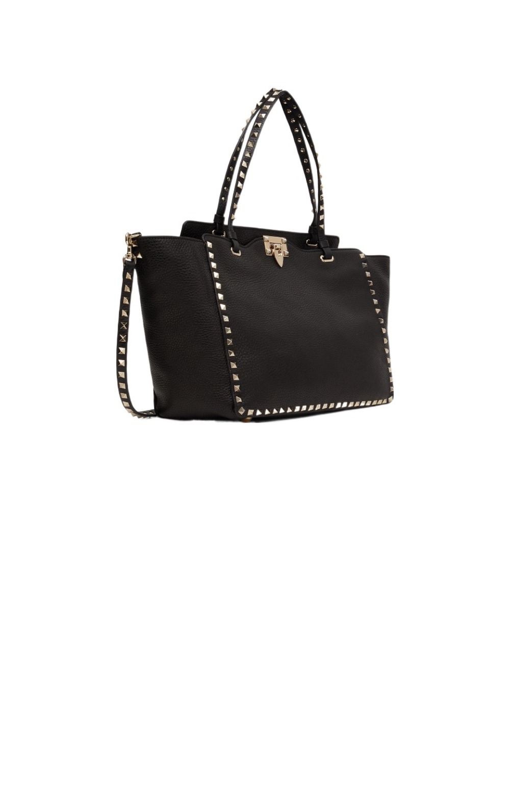 발렌티노 락스터드 레더 토트 숄더백