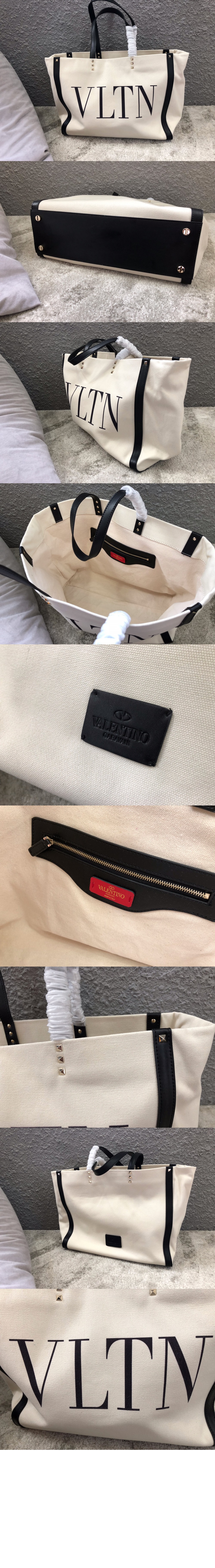 발렌티노 VLTN 캔버스 쇼퍼백