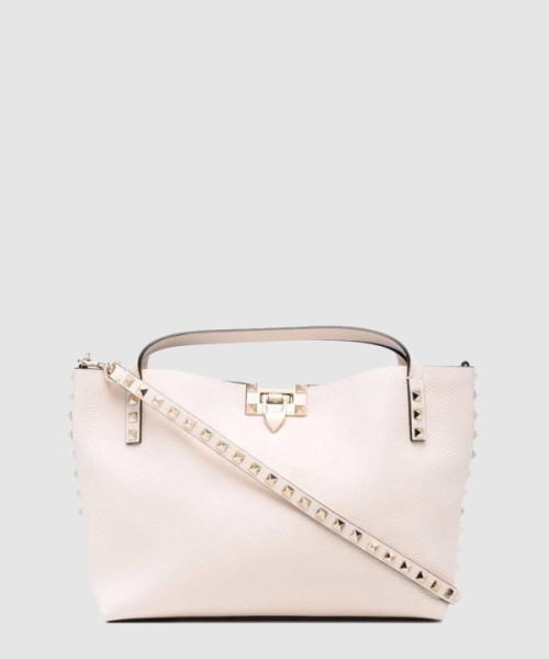 발렌티노 콘트라스트 라이닝 락스터드 백