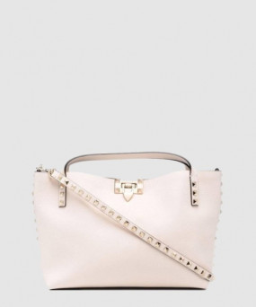 발렌티노 콘트라스트 라이닝 락스터드 백