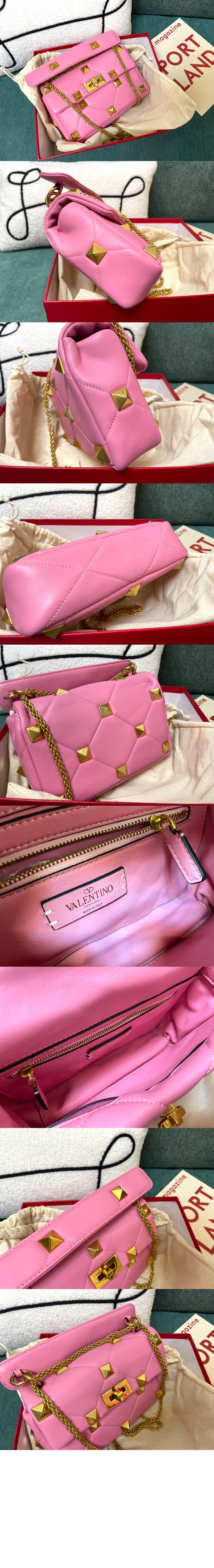 발렌티노 로만스터드 숄더백 미듐