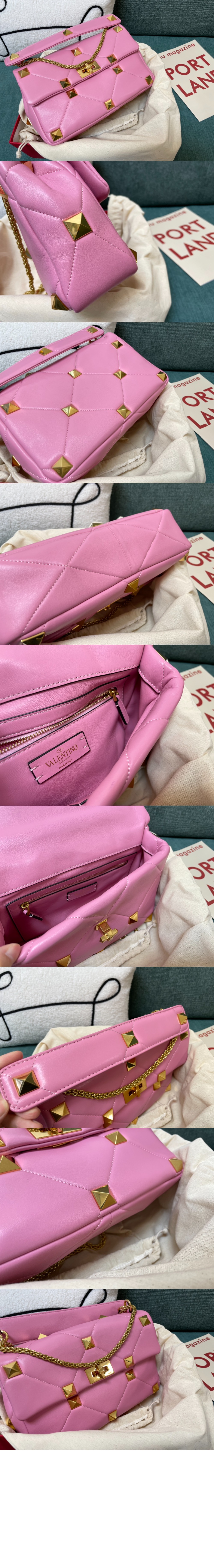 발렌티노 로만스터드 숄더백 미듐