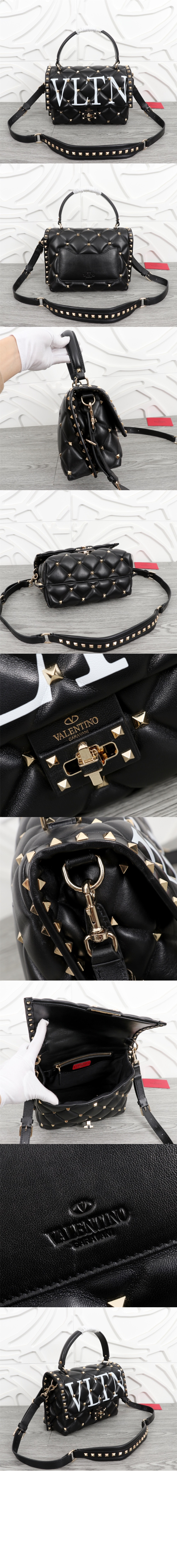 발렌티노 캔디스터드 탑핸들백