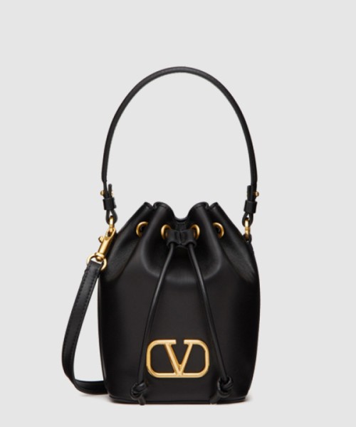 발렌티노 양가죽 미니 버킷백