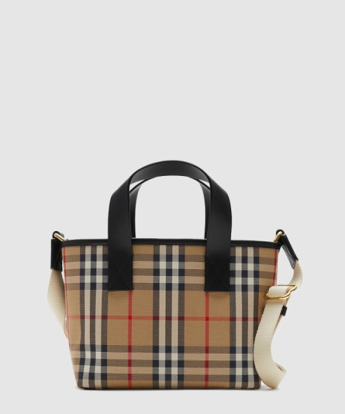 버버리 크로스백 체크 토트 80782461