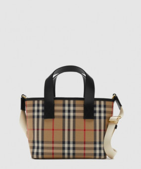 버버리 크로스백 체크 토트 80782461