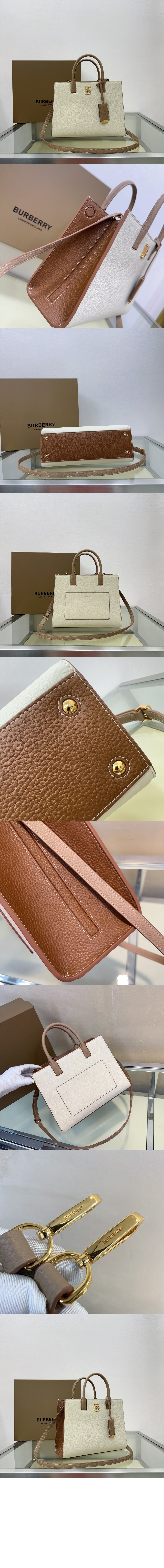 버버리 토트 탑 핸들백 80725221