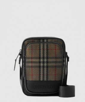 버버리 자수 로고 체크 크로스백 80659071