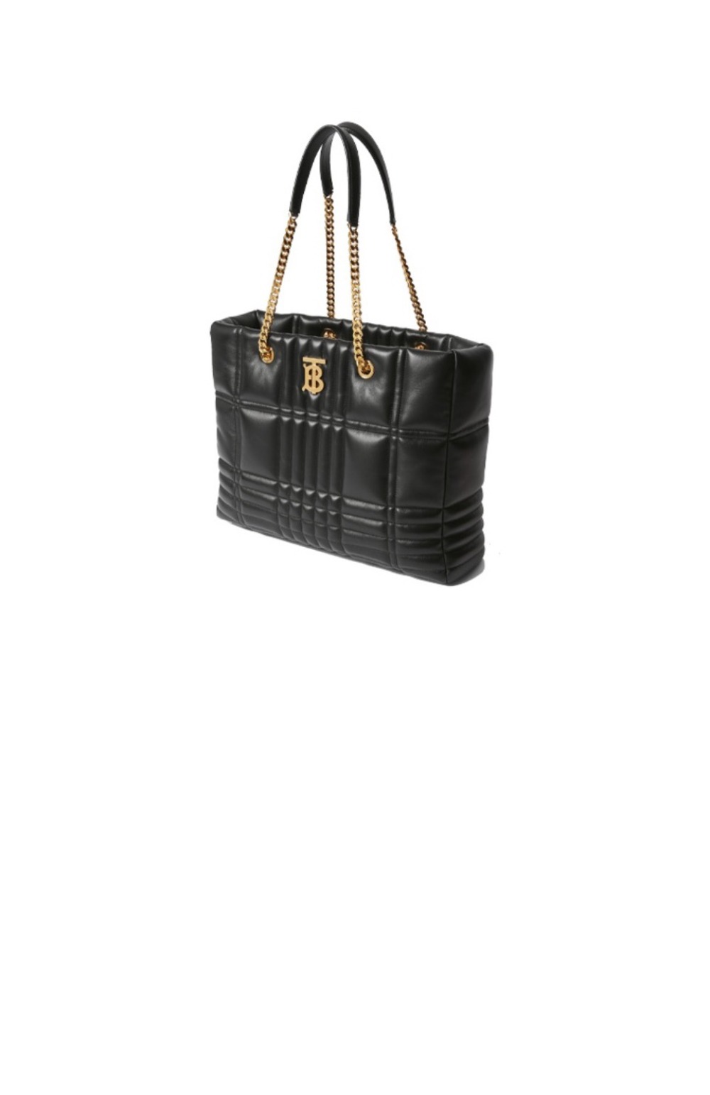 버버리 미디움 퀼팅 램스킨 롤라 쇼퍼 숄더백