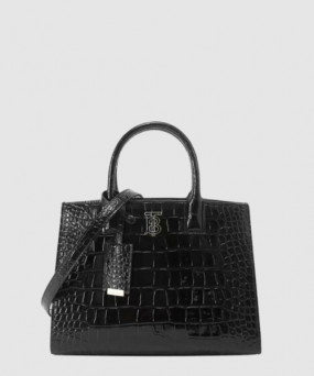 버버리 미니 프란시스 크로커다일 토트백 80725251