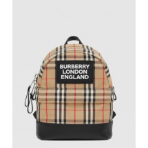 버버리 로고 아플리케 빈티지 체크백팩 80310061