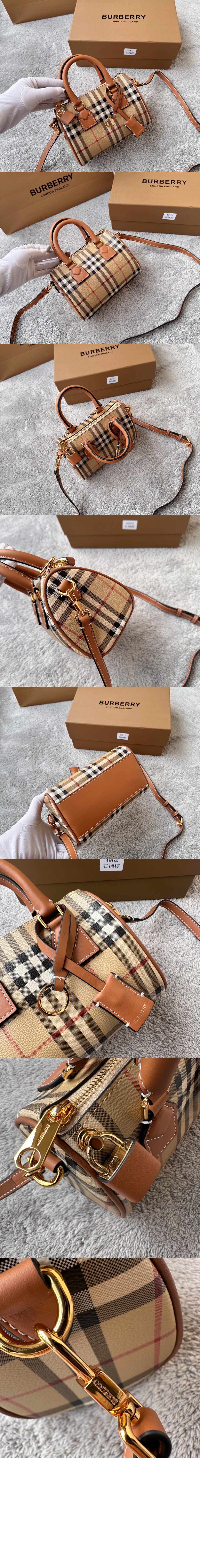 버버리 체크 미니 볼링백 80713571