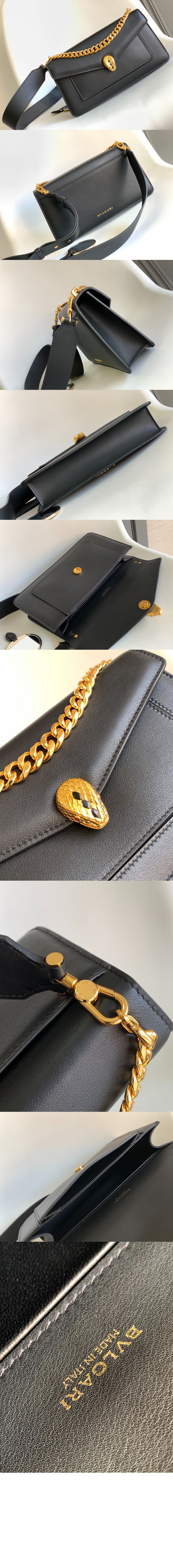 불가리 세르펜티 이스트 웨스트 맥시 체인 숄더백 292032