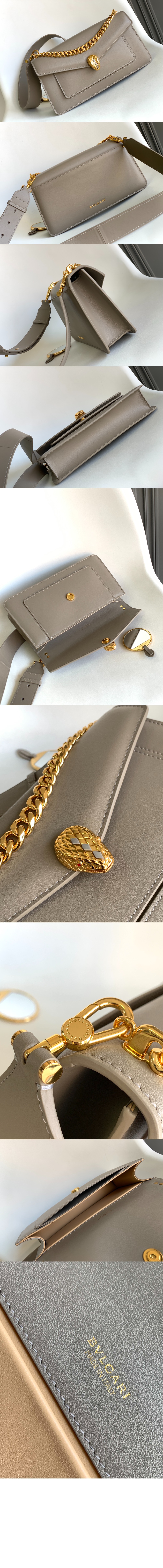 불가리 세르펜티 이스트 웨스트 맥시 체인 숄더백 292032