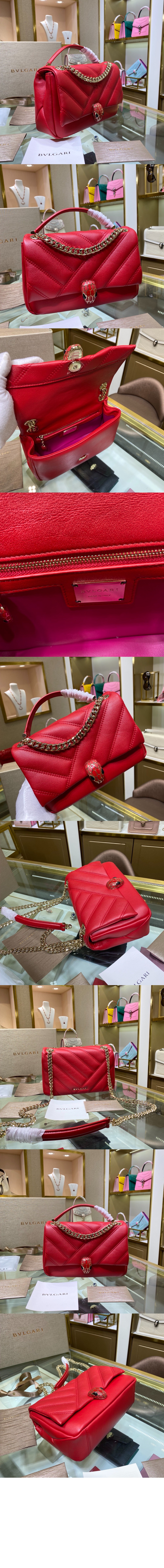 불가리 세르펜티 카보숑 미니 크로스 백 288718