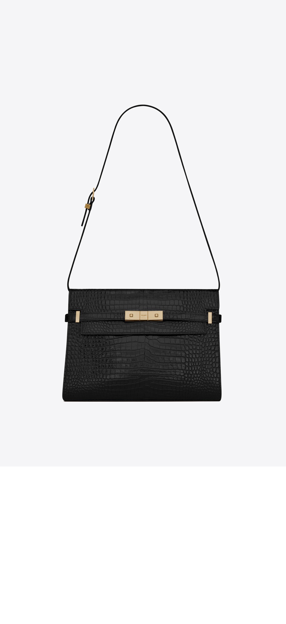 생로랑 맨하탄 숄더백 크로커 미듐 579271