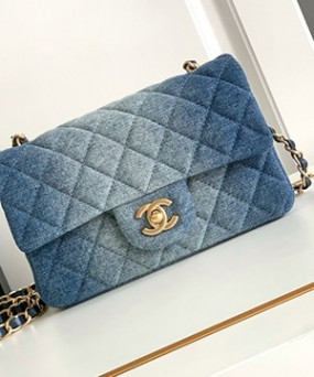 샤넬 클래식 데님 스몰 체인백