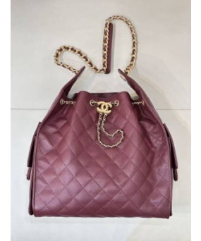 샤넬 25백 라지 버건디 42 x 36 x 15cm