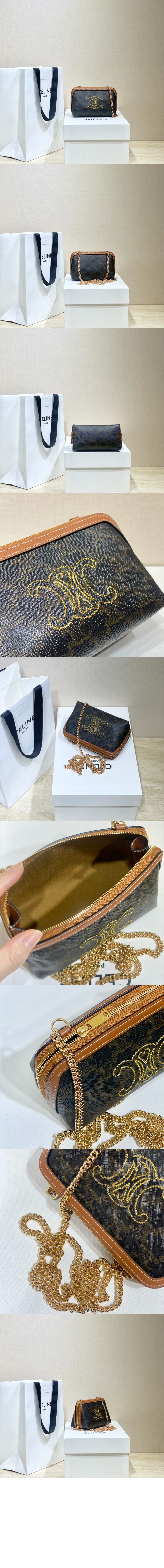 셀린느 트리오페 미니 체인백 10E382