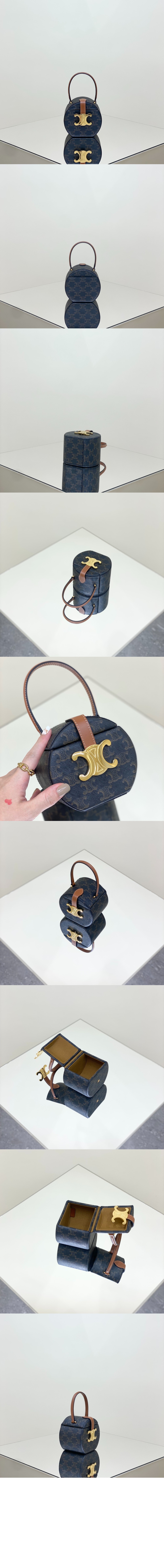 셀린느 트리오페 퀴르 큐브 토트백 199302