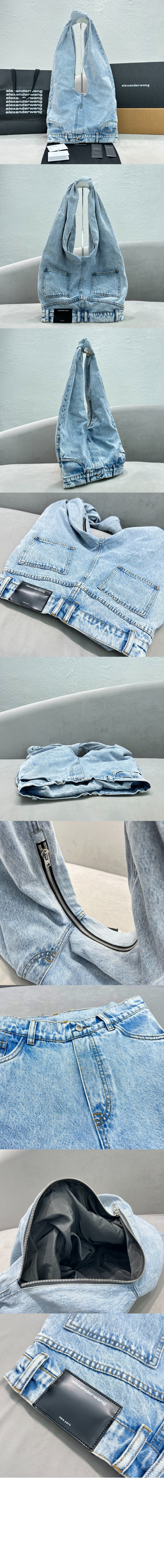 알렉산더왕 5포켓 데님 호보백 2R50T2