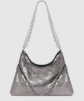 지방시 부아유 Chain 라미네이티드 가죽 미디엄백