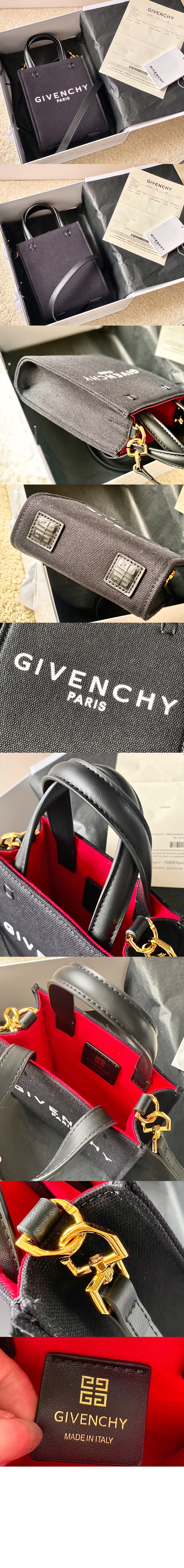 지방시 로고 미니 토트백