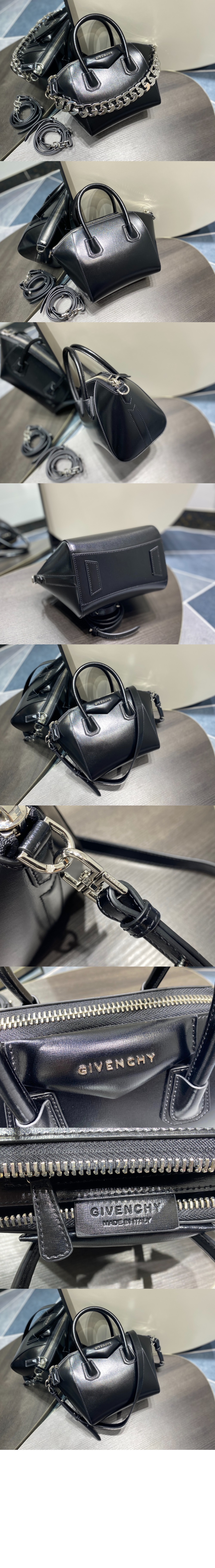 지방시 안티고나 체인 카프스킨 미니