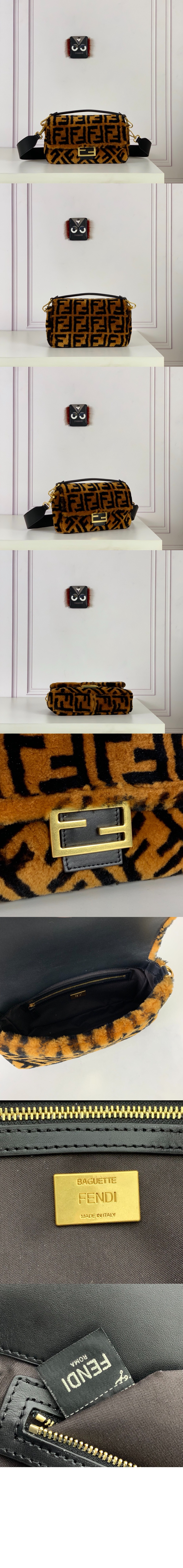 펜디 바게트백 미듐 8BR600