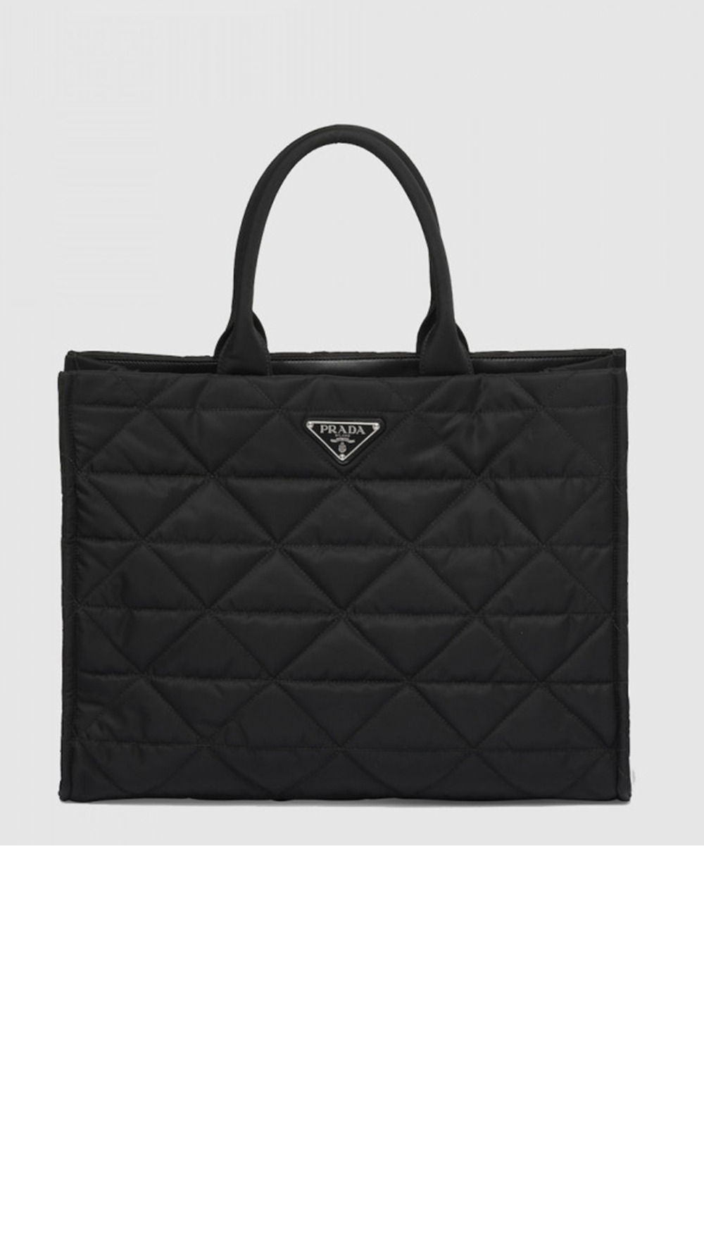 프라다 탑스티치 리나일론 쇼핑백 2VG096