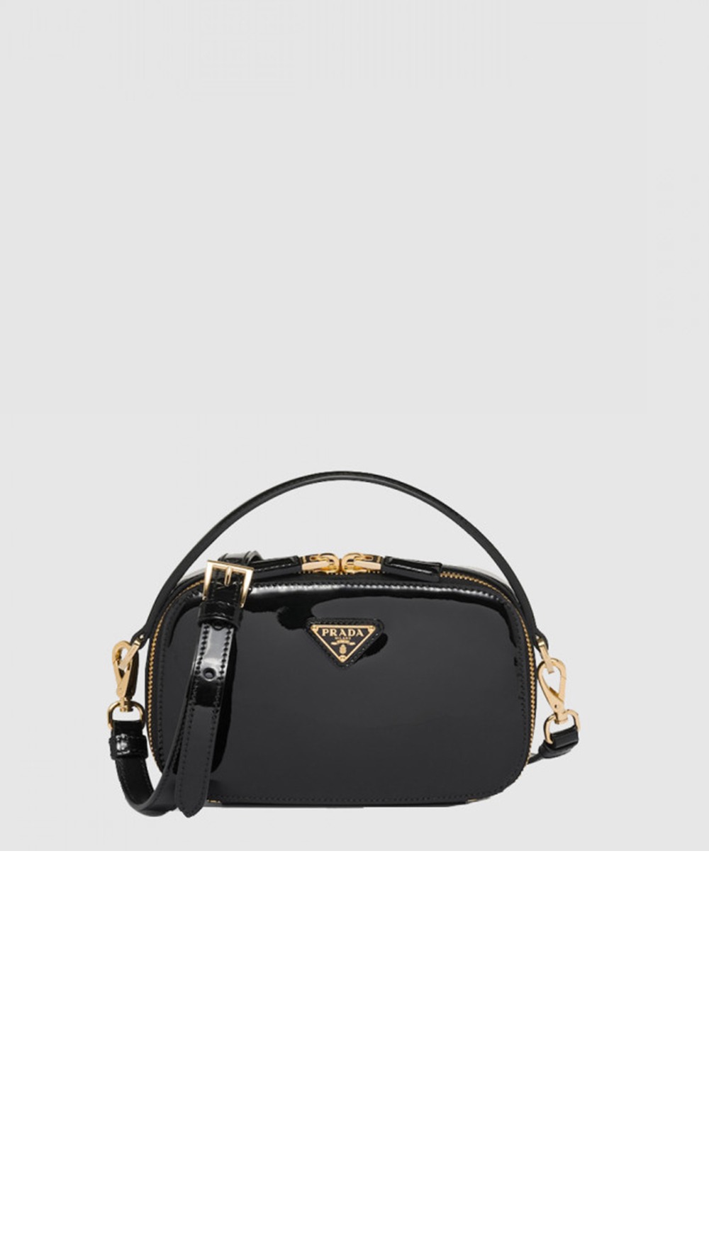 프라다 페이턴트 가죽 미니 백 1BH206