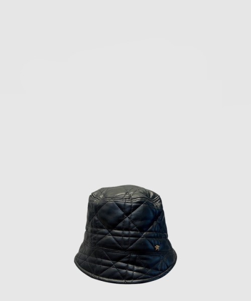 디올 가죽 체크 버킷햇 3U1PD