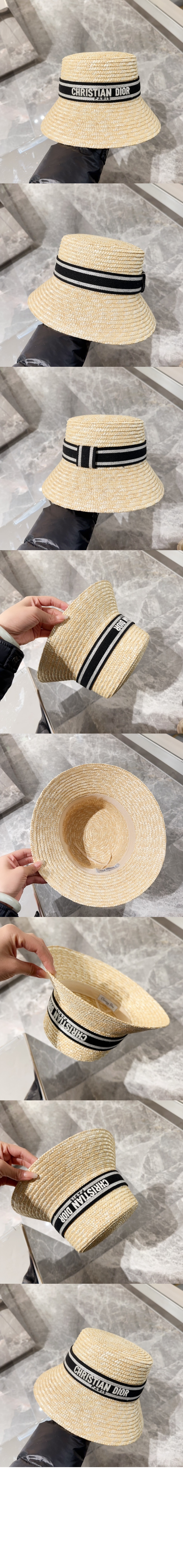 디올 좁은 챙 모자 35DBP