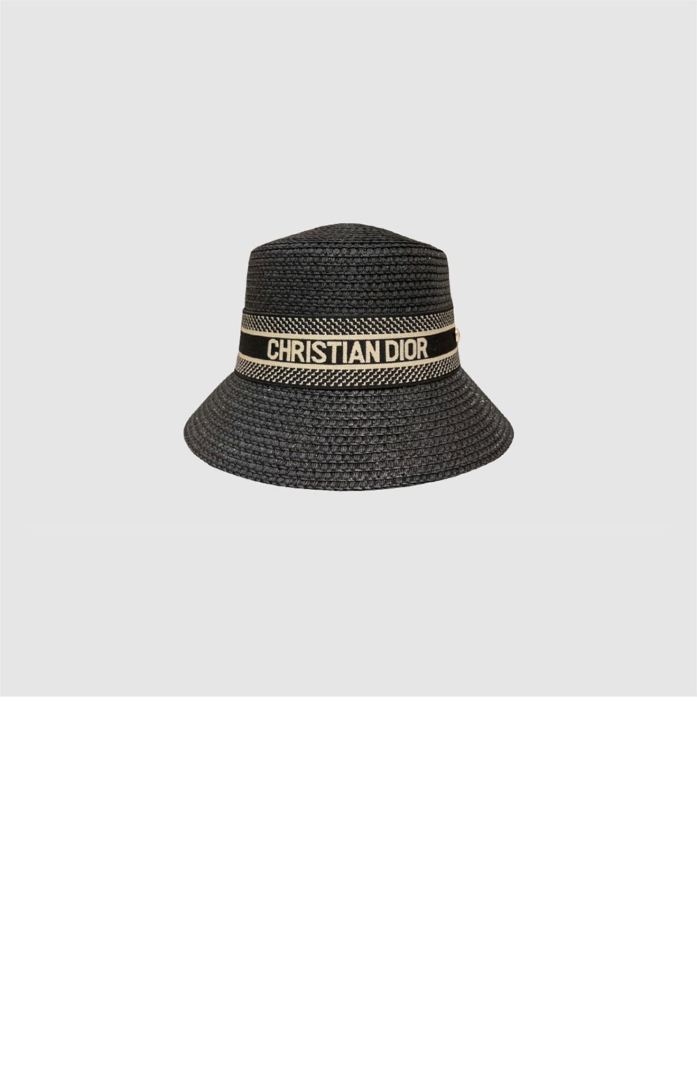 디올 넓은 챙 모자 34DBP