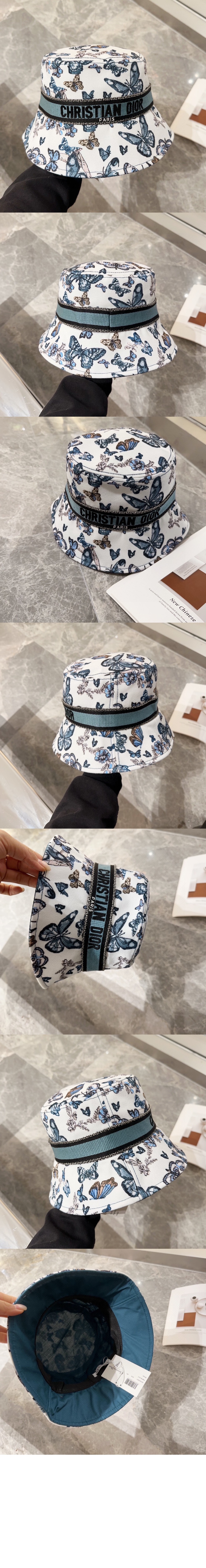 디올 자수 로고 버킷햇 41DTM