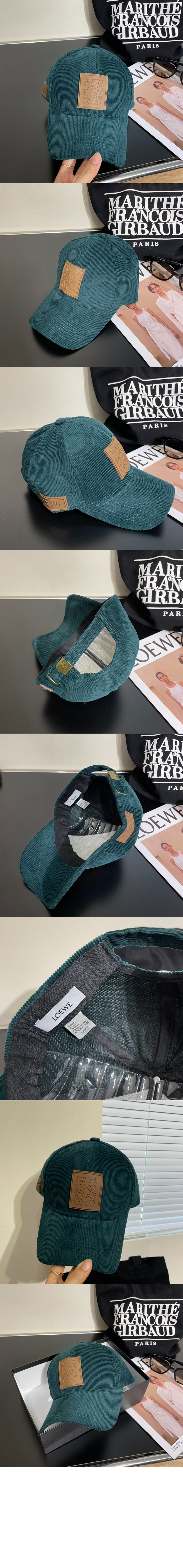 로에베 코듀로이 패치 베이스볼 캡