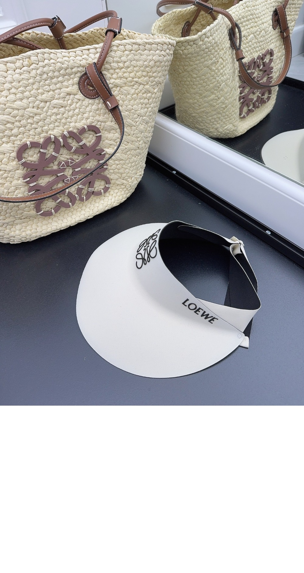 로에베 밀짚모자 선캡