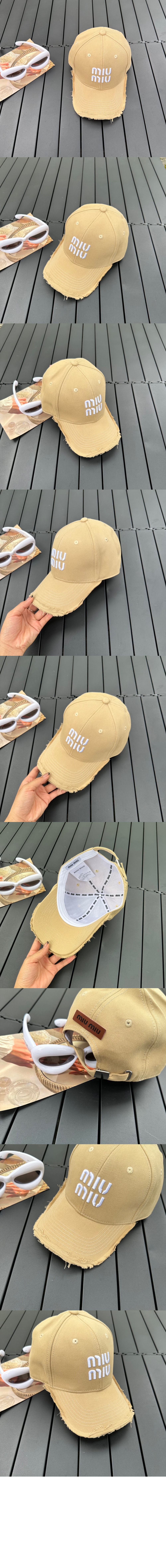미우미우 베이스볼 캡 5HC493