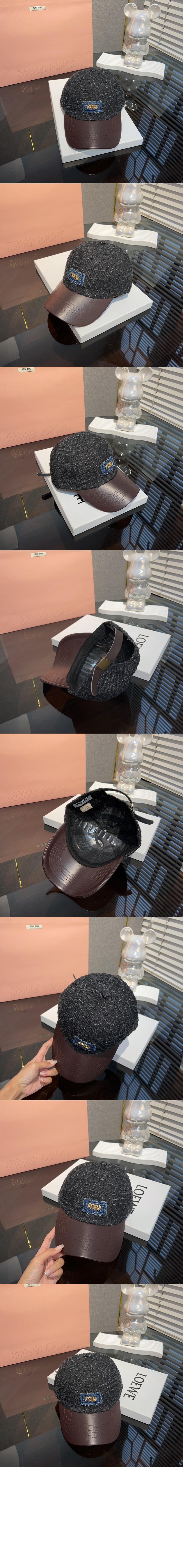 미우미우 베이스볼 캡 5HC738